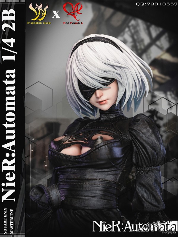 Imagination studio X Red Peach A NieR:Automata 2B Hot Sexy 1/4 Statue